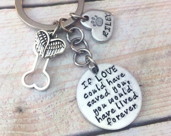 Personalized Pet Memorial Keychain, Grieve friend gift, Pet Memorial, Grieving keychain, Bereavement gift