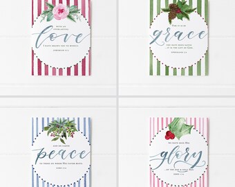 SET Promises of God Christmas Cards, Christian Greeting Cards