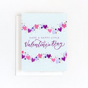 Happy Valentine&#39;s Day Cards, Hand Lettered Valentine Card