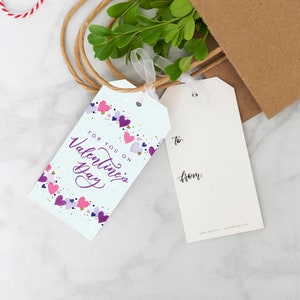 Valentine&#39;s Day Gift Tag, Gift Wrap Tags, Hanging Gift Tags