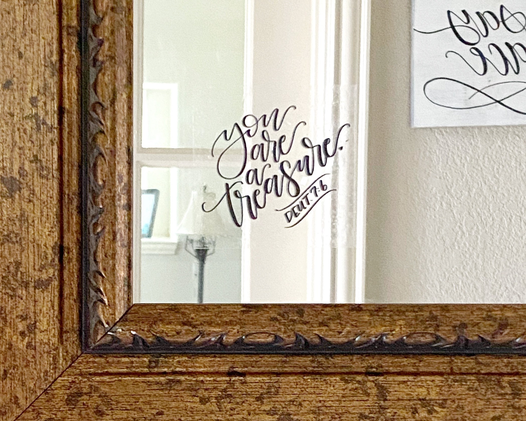 Mirror Cling Affirmations Removable Bathroom Mirror Sticker Etsy