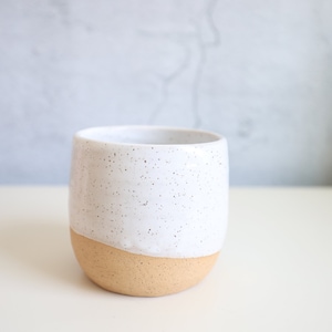 White Rustic Planter - Succulent Planter - Succulent Pot - Handmade Planter - Handmade Pot - Flower Pot - Stoneware pot