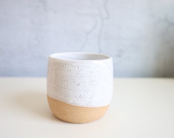 White Rustic Planter - Succulent Planter - Succulent Pot - Handmade Planter - Handmade Pot - Flower Pot - Stoneware pot