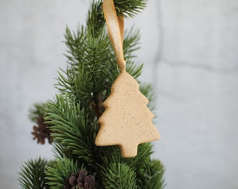 Christmas tree Ornament - Chrismas Ornament - Pottery ornament - Ceramic ornament - Handmade ornament