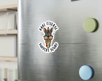 PWS Support Squad Vinyl Stickers, Prader Willi Syndrome, PWS, Rare Disease, Rare Awareness, Zebra Gang