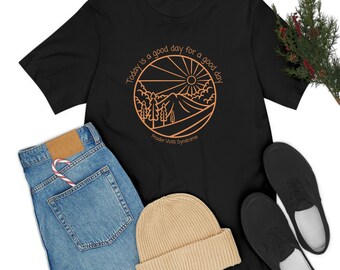 Good Day Unisex Short Sleeve Shirt, Prader Willi Syndrome, PWS, Rare Disease, Rare Awareness, Zebra Gang