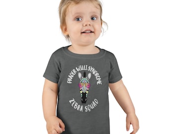 PWS Zebra Squad Toddler Shirt, Rare Disease, Rare Awareness, Prader Willi Syndrome, PWS, Zebra Gang, Family Support