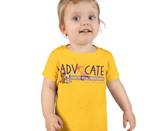 Toddler Advocate T-Shirt, Cute Kids Shirt, Animal Lover Gift, Birthday Present, Toddler Apparel