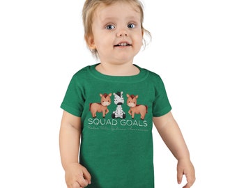 Squad Goals PWS Toddler Shirt, Rare Disease, Rare Awareness, Prader Willi Syndrome, PWS, Zebra Gang, Family Support