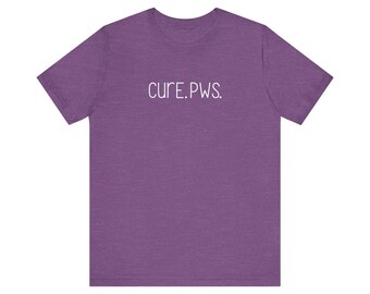 Cure PWS T-Shirt, Prader Willi Syndrome, PWS, Rare Disease, Awareness, Advocacy, Zebra Gang