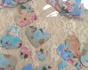 Vintage Style Old Rose Table Confetti