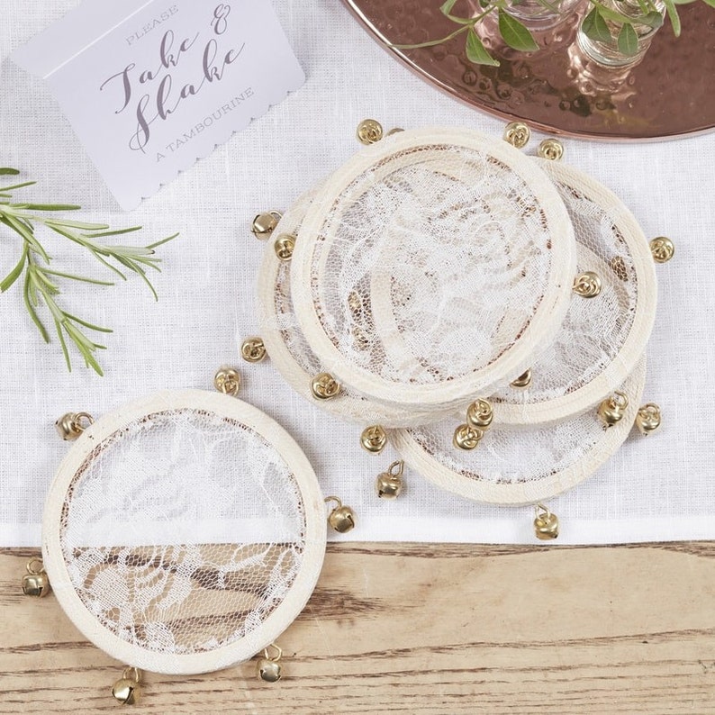 Mini Tambourine Confetti Alternative Wedding Favor Etsy