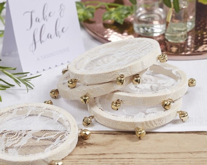 Mini Tambourine Wedding Favor Etsy