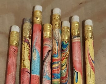 Vintage wooden authentic pencil from dead stock, beautifull colours, authentic, retro style, ephemeria, stocking idea, drawing, scrapbook