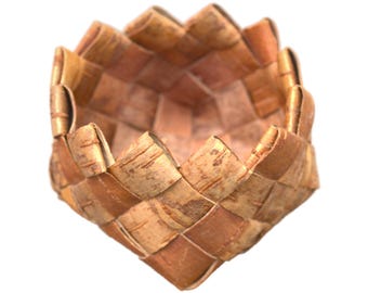 Cesta pequeña de mimbre vintage auténtica hecha a mano en Suecia por los sami de Laponia, decoración rústica para el hogar, regalo de inauguración para ella o él.