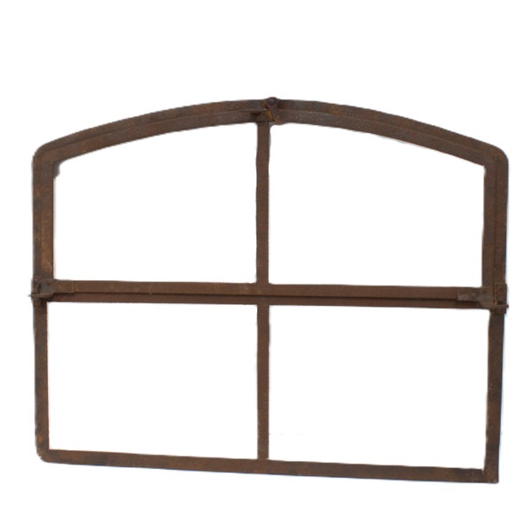 Authentic french castiron curved window frame farmstyle interior historical piece home decor one of a kind shabby chique rare find wall art