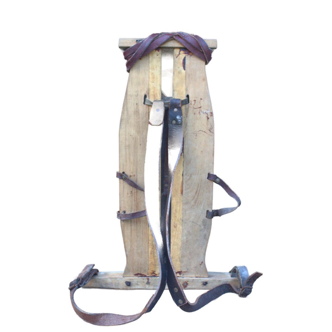 Antique Swiss Wood Backpack Frame From Zermatt Switzerland Alpine ...