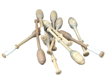 Encaje belga vintage de Brujas con bolillos de madera, precio por unidad. Hecho a mano, decoración para el hogar, manualidades, pasatiempo.