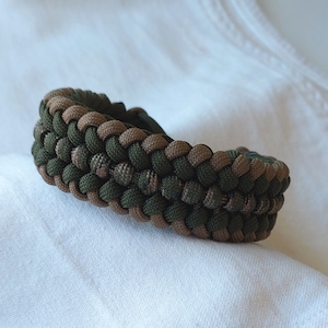 Sanctified Covenant Paracord Bracelet, Outdoor bracelet, Braided Paracord Bracelet, Brown Paracord Bracelet, Khaki Paracord Bracelet, Hiking