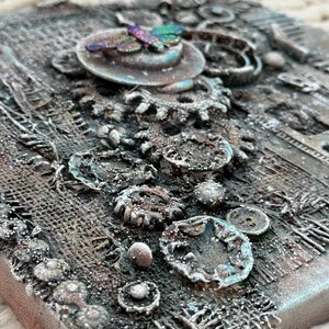 View of Steampunk Wall Art, Mixed Media, Industrial Art, Unique, One of the ...