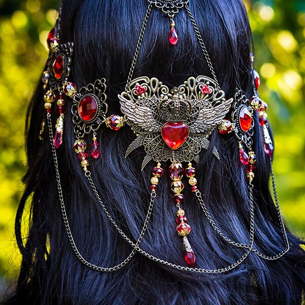 Queen of Hearts Circlet one of a kind special edition.