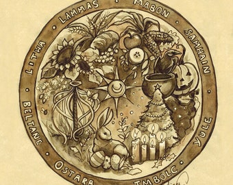 Wheel of the Year (print)