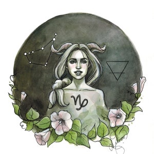 Capricorn  Capricorne (print)