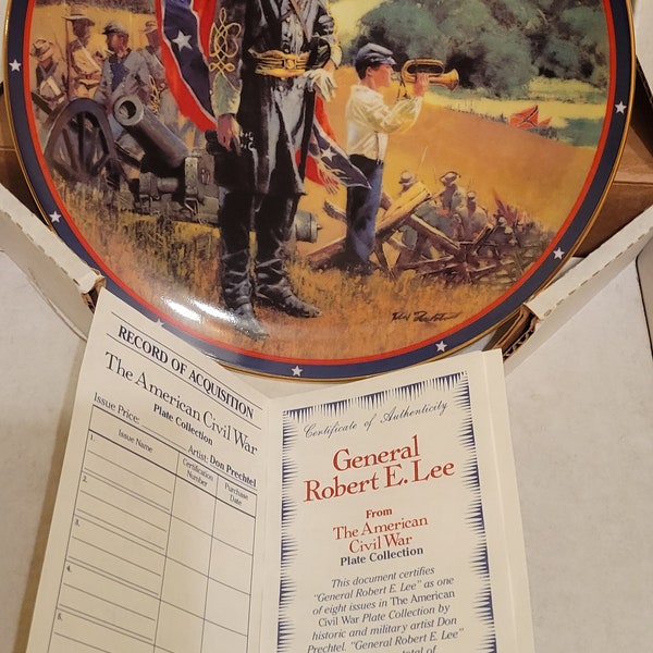 Vintage General Robert E Lee Hamilton Collection Plate