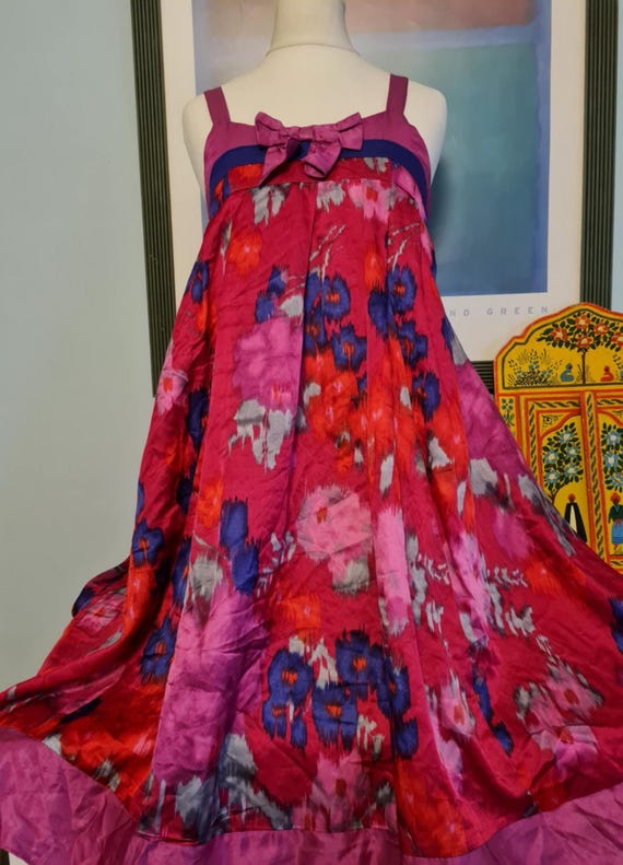 monsoon silk floral dress Buy Monsoon Purple Callie Floral Satin Long Sleeve Midi Dress from Next USA
