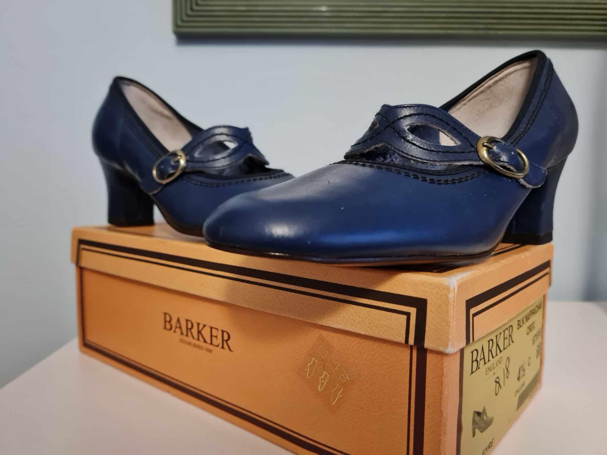 Vintage 1960s Deadstock Blue Leather Mod Shoes Allures made by Regent Shoes Pty Ltd AUS 5.5 C