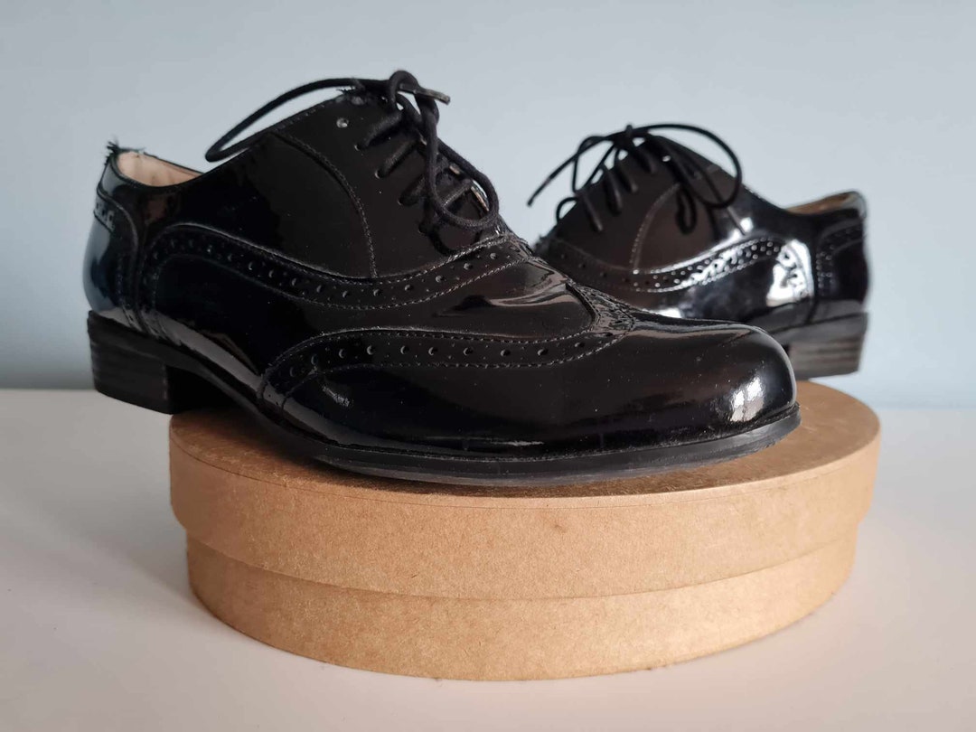 Buy Black Patent Leather Lace Ups Oxfords Clarks Narrative UK EU