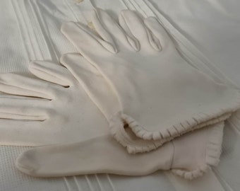 Vintage 1960s Child&#39;s Formal White Gloves