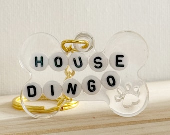 Dog Tag | House Dingo | Resin Dog Tags | Cattle Dog | Pet Accessories | Collar Charms | Key Chain | Pet Tags | Dog Training