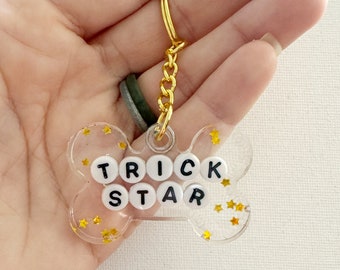 Dog Tag | Trick Star | Resin Dog Tags | tricks | Pet Accessories | Collar Charms | Key Chain | Pet Tags | Dog Training