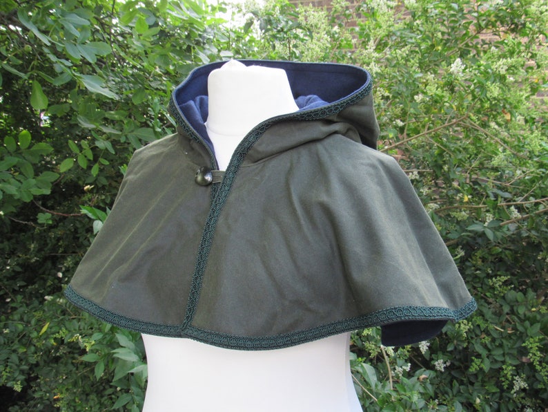 Waxed Cotton Hood and Mantle image 1