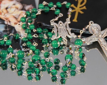 Catholic Malachite Rosary