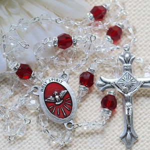 Catholic Swarovski Confirmation Rosary