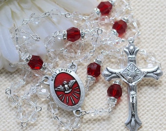 Catholic Swarovski Confirmation Rosary