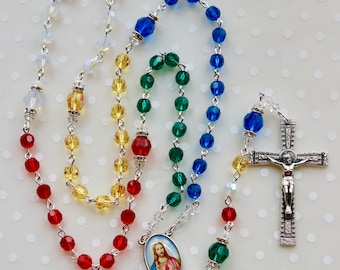 Catholic Swarovski World Mission Rosary by Archbishop Fulton Sheen