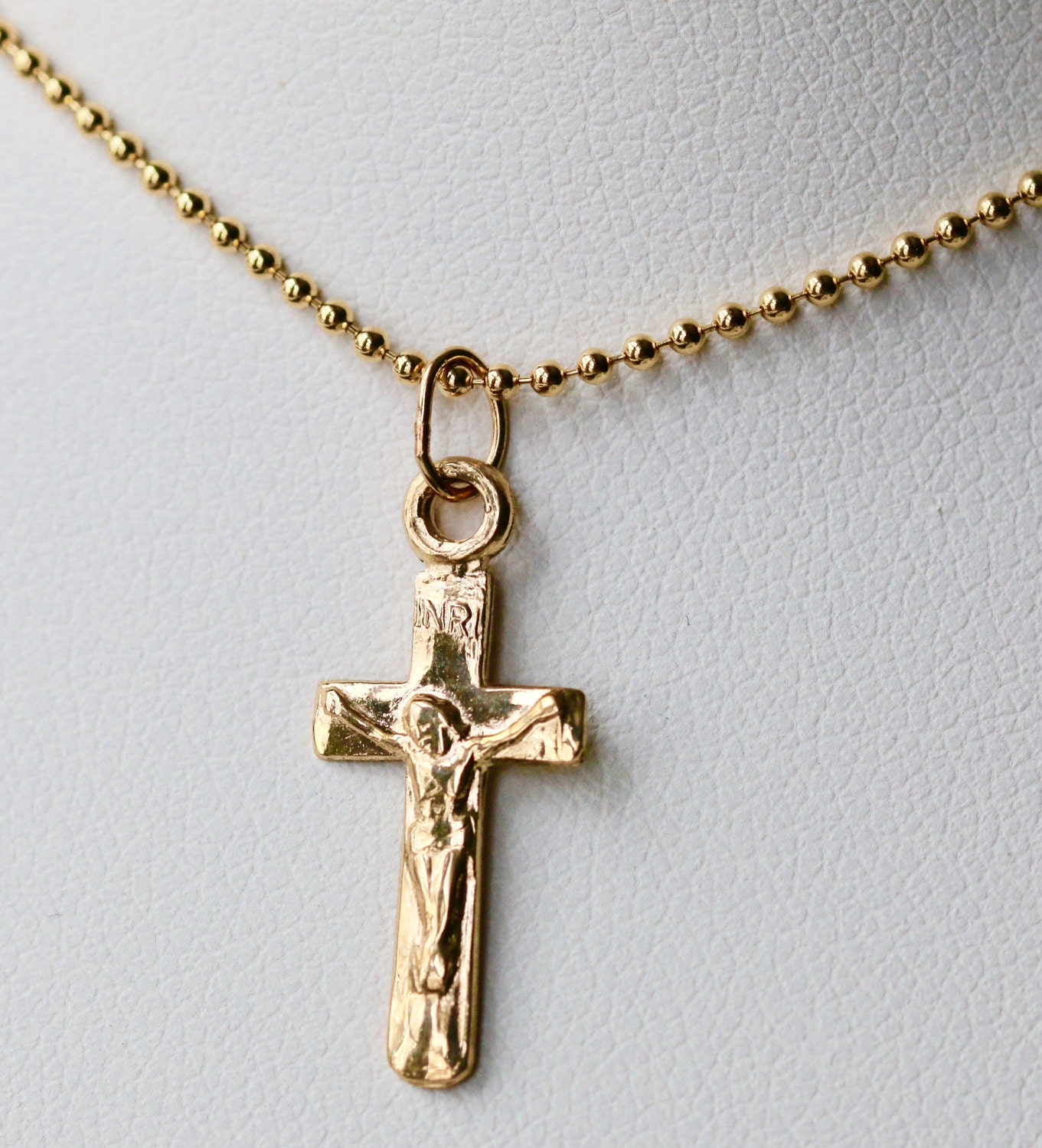 Gold filled crucifix online