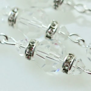 Catholic Swarovski Clear Crystal Rosary Beads image 7