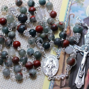 Catholic African Bloodstone Rosary