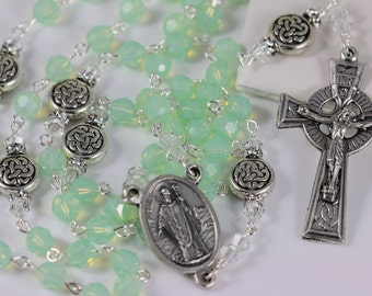 Swarovski Crystal Celtic St. Patrick Rosary