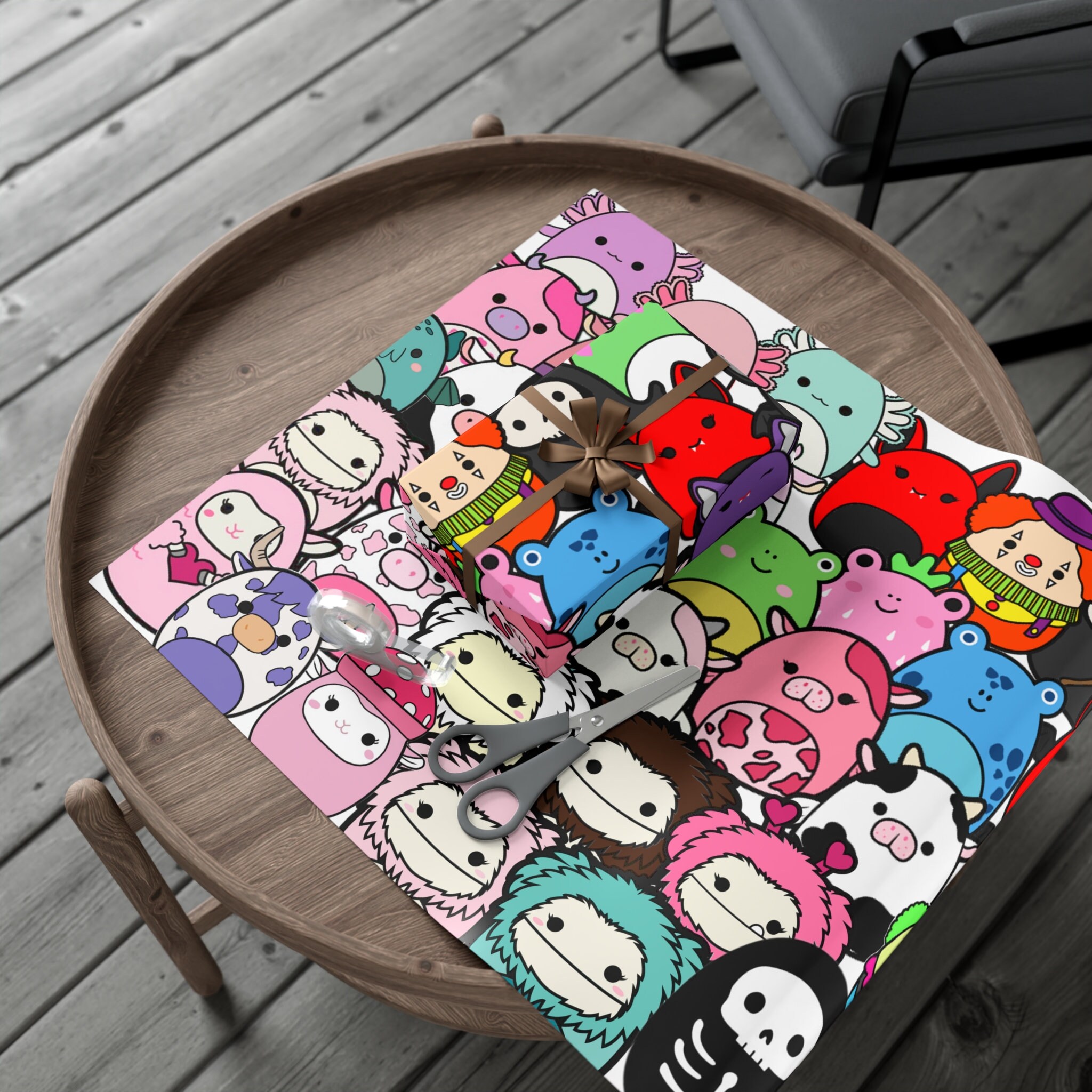 Squishmallow Gift Wrap Papers Squish Wrapping Paper Etsy