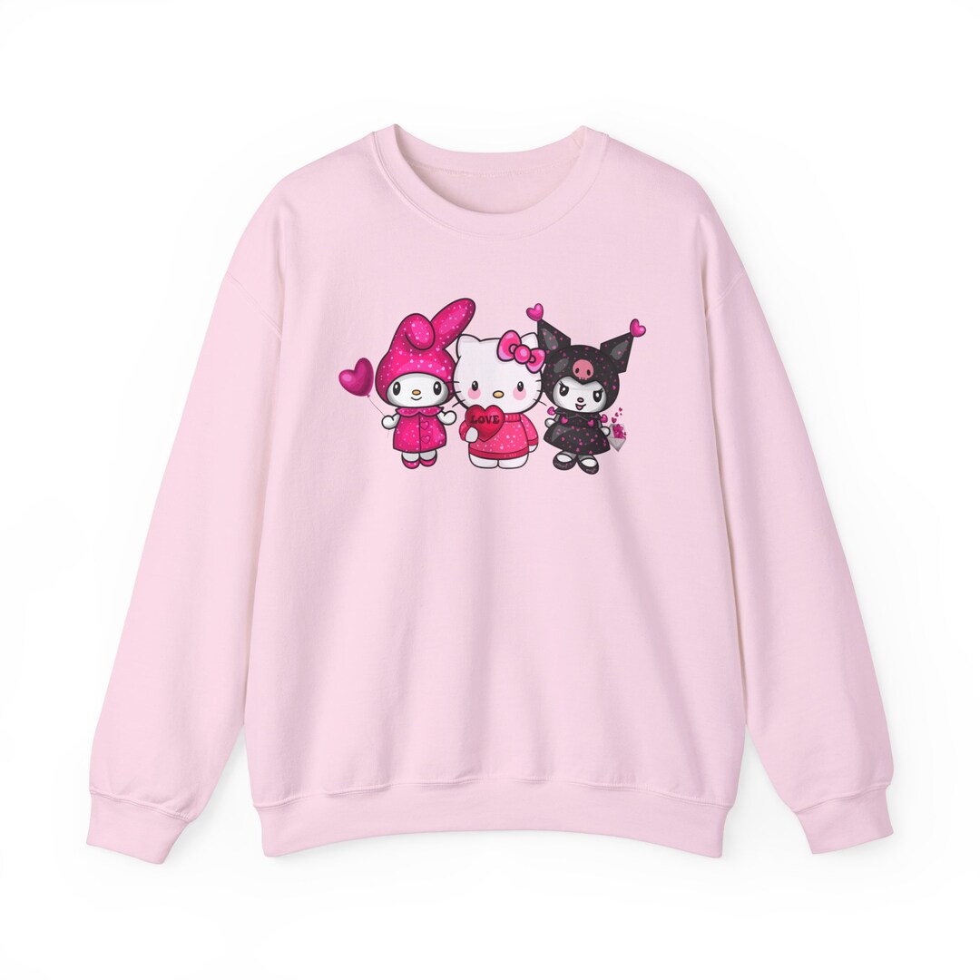 Hello Kitty Valentine Kuromi My Melody Sweater Hello Kitty Love ...