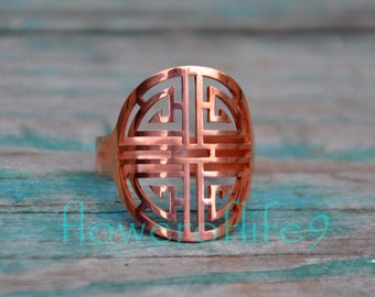 Lu ring- Chinese symbol of wealth - Copper