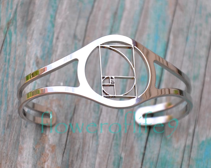 Fibonacci Golden ratio bracelet - Stainless Steel