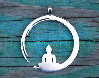 Colgante de Buda (1 3/8 de pulgada) - Acero inoxidable