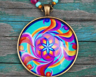The Trust mandala pendant