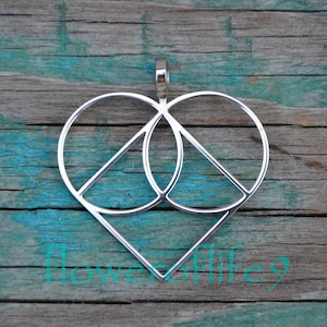 Vesica Pisces III pendant - Stainless Steel